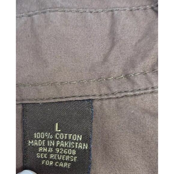 R&R Outdoors Hunting Shirt‎ Men Large Brown Padded Shoulder Short Sleeve - Picture 10 of 15